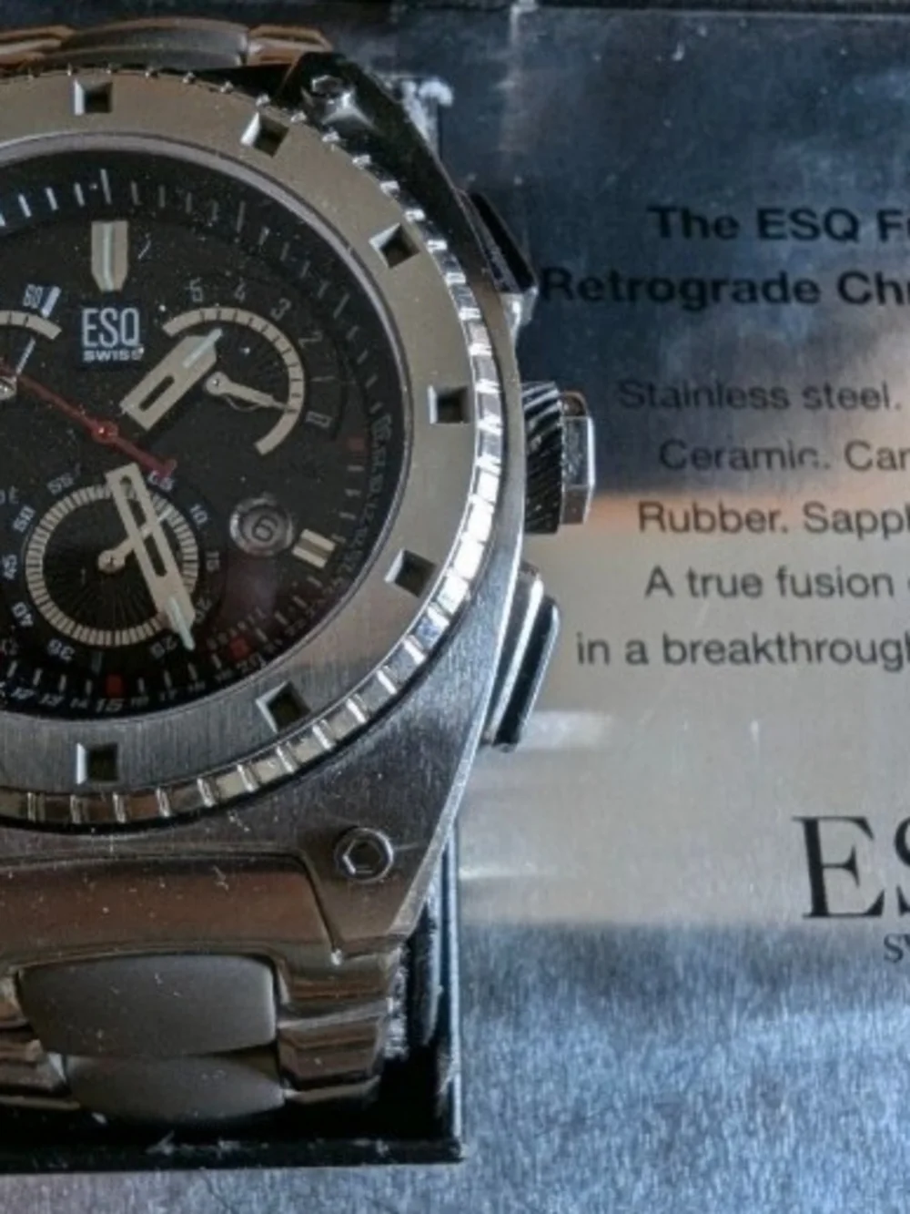 ESQ BY MOVADO CHRONOGRAPH RETROGRADE